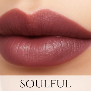 Vegan Lipstick Sample - &quot;Soulful&quot; brown purple mauve mineral makeup