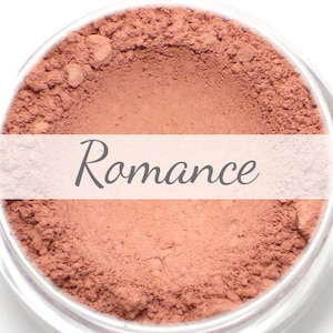 Mineral Blush Sample - &quot;Romance&quot; (medium rosy pink, matte finish) - Vegan