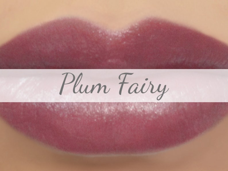 Lipstick Sample Plum Fairy natural light plum color, vegan lip tint, balm, lip colour image 1