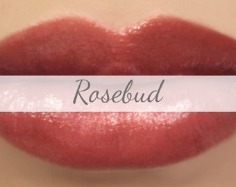 Sheer Lipstick Sample - "Rosebud" natural red lip color - vegan