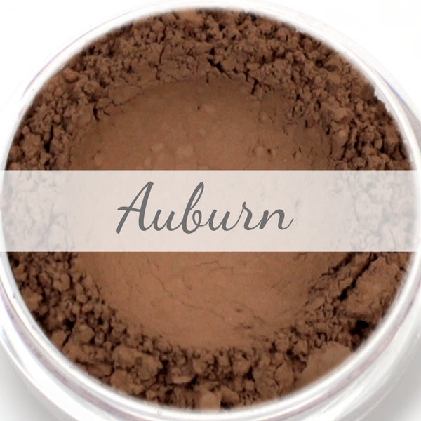 Auburn Eyebrow Powder  Sample - Vegan Mineral Eye Brow Powder Net Wt .4g Mineral Makeup Pigment