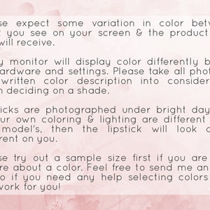 Sample Vegan Mineral Lipstick Magnolia dark raspberry pink color all natural makeup image 7