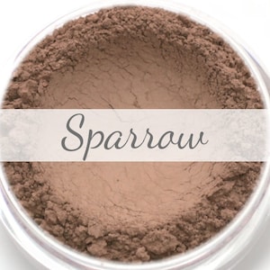 Matte Taupe Contour Powder Sample Sparrow .75g Net wt Vegan Matte Mineral Makeup Contouring Bronzer for cool toned skin image 1