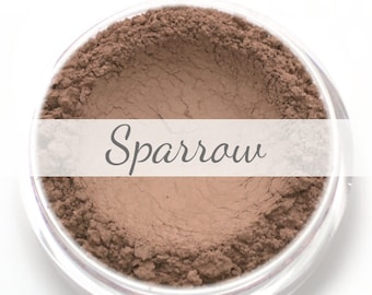 Matte Taupe Contour Powder Sample - "Sparrow" (.75g Net wt) - Vegan Matte Mineral Makeup Contouring Bronzer for cool toned skin