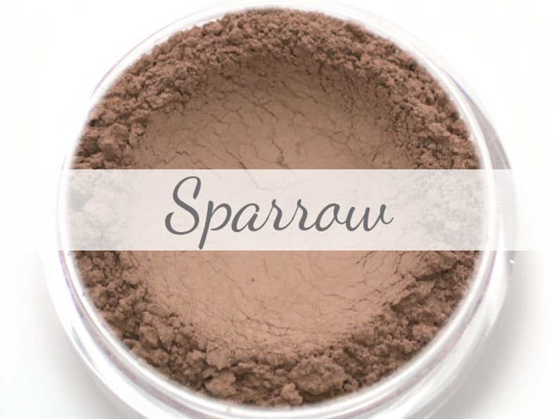 Matte Taupe Contour Powder Sample Sparrow .75g Net wt Vegan Matte Mineral Makeup Contouring Bronzer for cool toned skin image 1