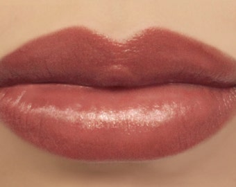 Vegan Lipstick - "Spice" (natural brownish red, cinnamon color) lip tint, balm, stain, lip colour mineral lipstick