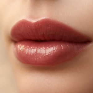 Rosebud - sheer red lipstick, vegan lipstick made with natural ingredients