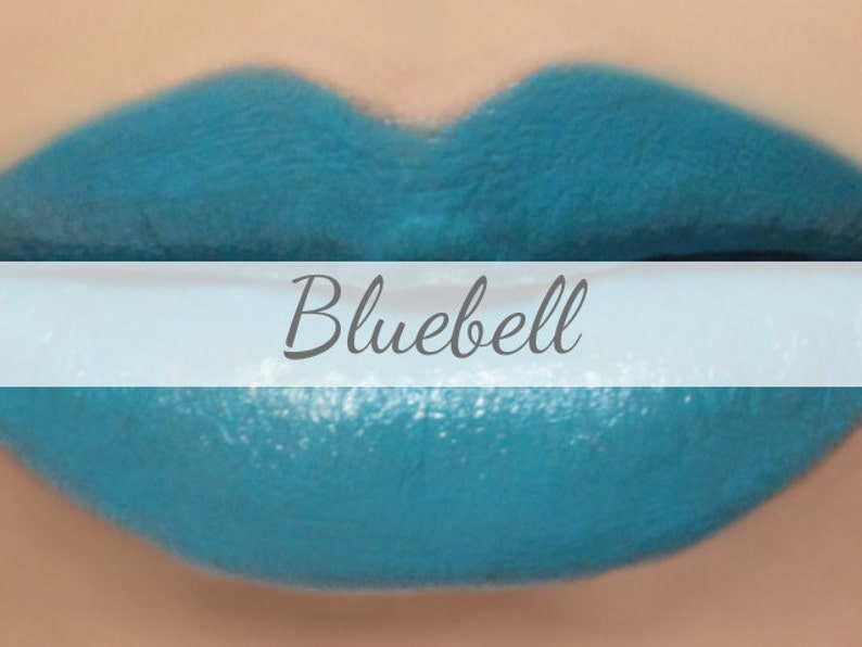 bright blue lipstick