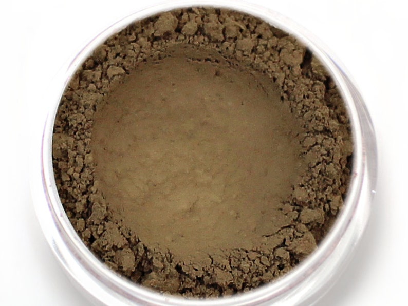 Taupe Eyebrow Powder Sample Vegan Mineral Eye Brow Powder Net Wt .4g Mineral Makeup Pigment image 2