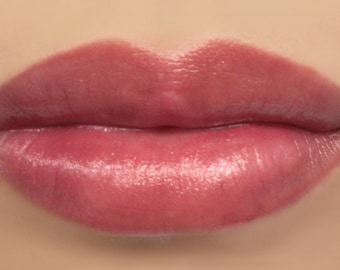 Vegan Lipstick - "Opulence" sheer natural berry mineral lip tint (pink/plum)