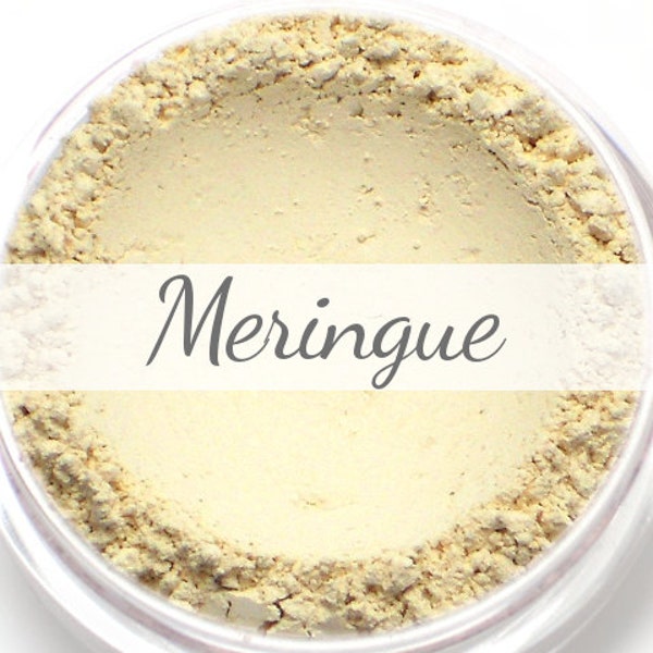 Eyeshadow Sample - "Meringue" - matte cream white vegan mineral makeup