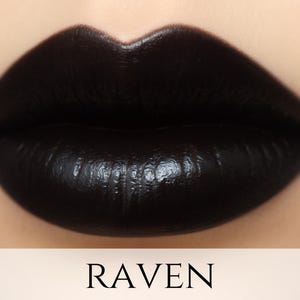 Black Lipstick Sample - &quot;Raven&quot; vegan mineral makeup