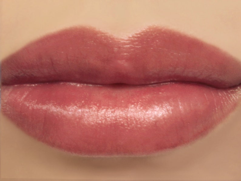 Rose Lipstick Nymph natural sheer burgundy mineral lip color vegan image 3