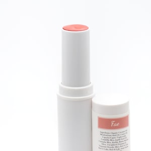 Cream Blush & Lip Color Stick - Fae (light peach/peachy pink) | Natural, Vegan, 2-in-1 Makeup