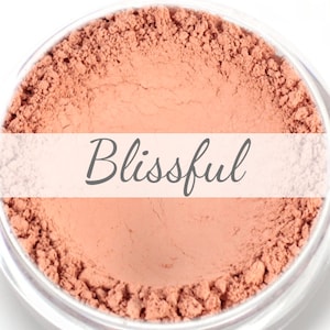 Peachy Pink Blush Sample - &quot;Blissful&quot; (.75g Net wt) - Vegan Matte Blush