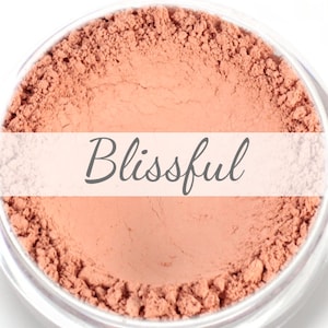 Peachy Pink Blush Sample - "Blissful" (.75g Net wt) - Vegan Matte Blush