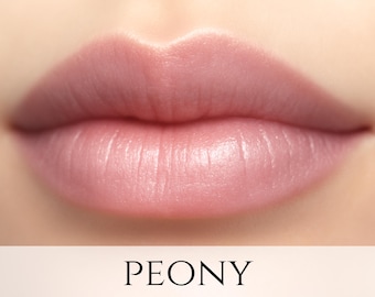 Lipstick Sample - "Peony" sheer light pink natural vegan lipstick