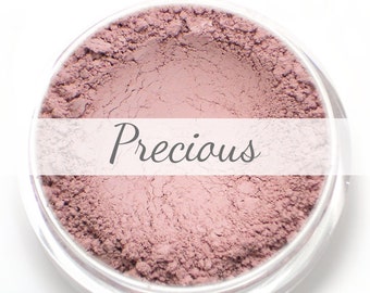 Mineral Blush Sample - Precious (pale baby pink blush, matte) - Vegan natural blush for light to medium skin