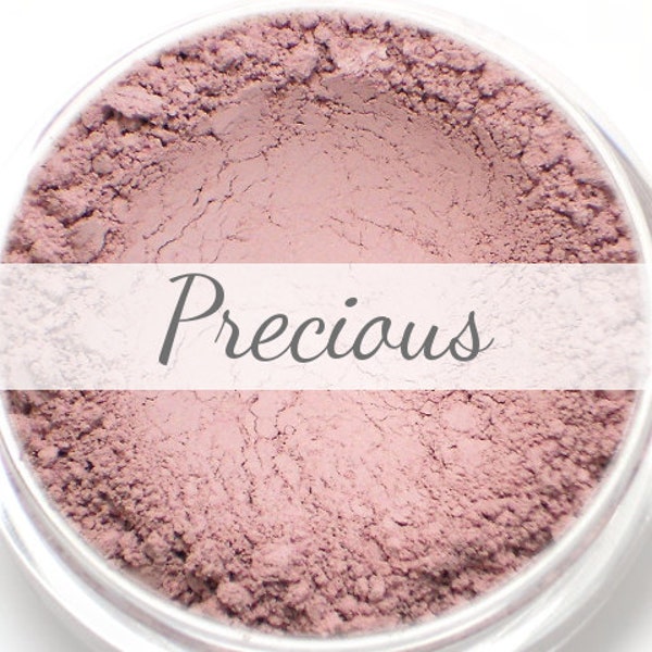 Mineral Blush Sample - Precious (pale baby pink blush, matte) - Vegan natural blush for light to medium skin
