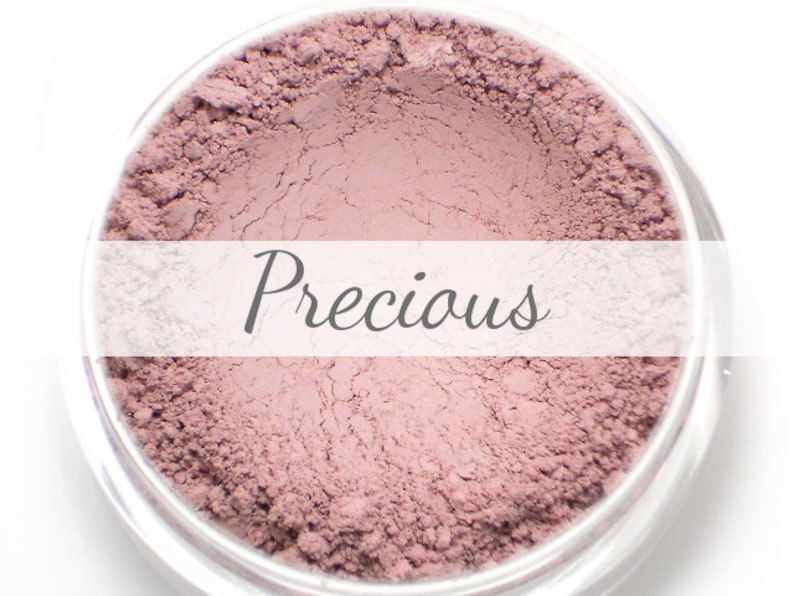 Mineral Blush Sample Precious pale baby pink blush, matte Vegan natural blush for light to medium skin image 1