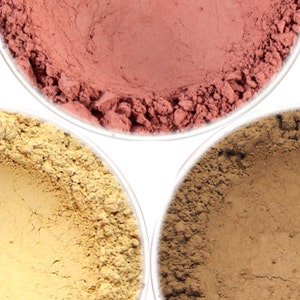 Vegan Mineral Makeup Set: Matte Blush, Contour, Highlight