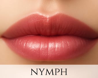 Vegan Lipstick Sample: Nymph - Burgundy Rose Lip Tint