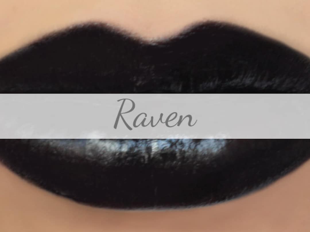 Black Lipstick Sample - "raven" Vegan Mineral Makeup - Etsy