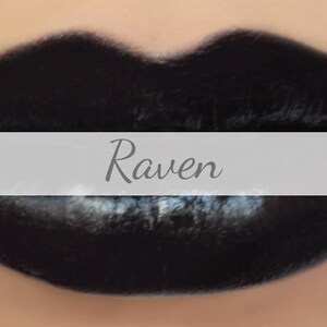 Black Lipstick Sample - "raven" Vegan Mineral Makeup - Etsy