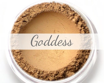 Mineral Bronzing Powder Sample - "Goddess" (deep bronze tan with golden sheen, natural bronzer) - Vegan