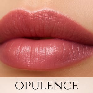 Echantillon de rouge à lèvres minéral - Teinte à lèvres rose baie transparente « Opulence » - maquillage entièrement naturel