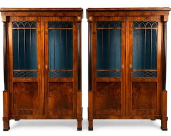 Biedermeier chests, a pair