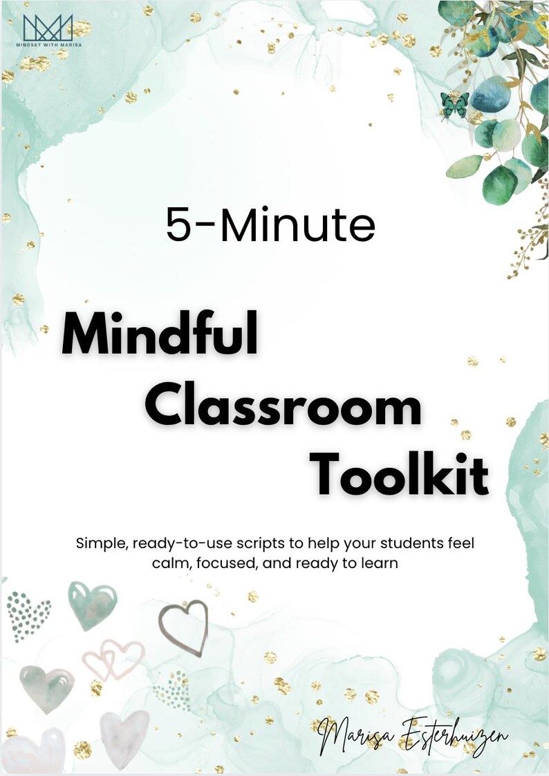 5-minute Mindful Classroom Toolkit - Etsy