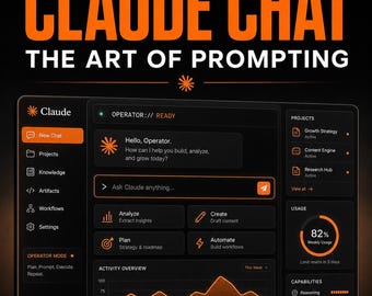 Claude AI Prompting Guide | Prompting Book for Beginners | Anthropic Claude Chat Tutorial | Art of Prompting Tutorial eBook (PDF Download)