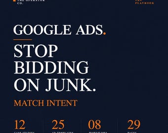 Google Ads Playbook: 12 Case Studies, 8 Workflows, 25 Ad Templates (PDF)