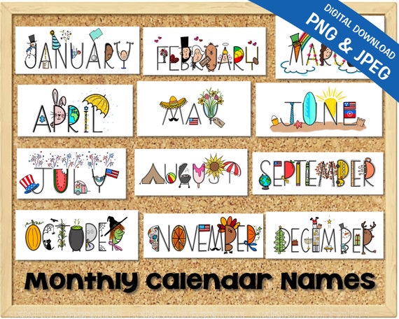 Month Calendar Clipart
