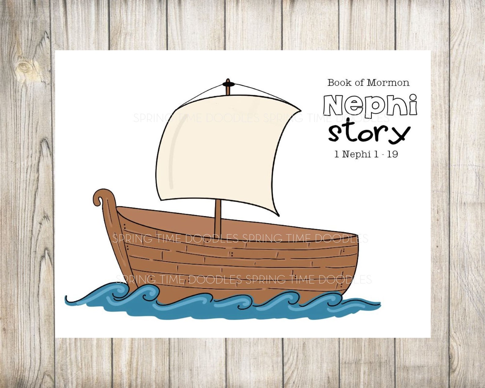 Nephi Scripture Story Printable, Clipart, Puppets, Felt Board Instant ...