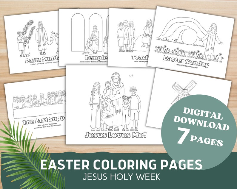 Easter Coloring Pages Jesus Holy - Il 794xN.5914043563 Js4u 