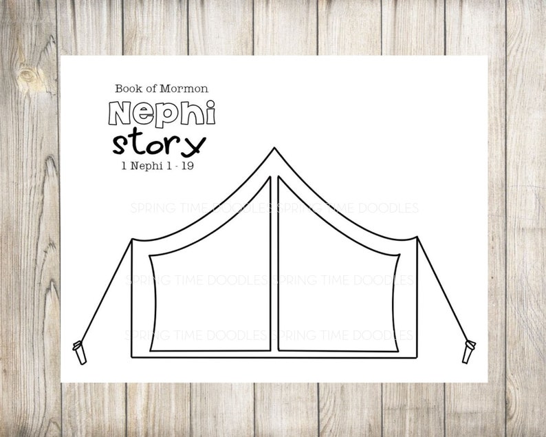 Nephi Scripture Story Printable, Clipart, Puppets, Felt Board - Instant ...