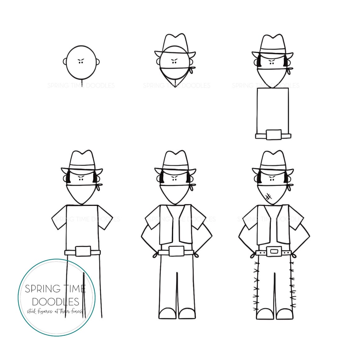 How to draw a stick figure and so much more doodle book etsy