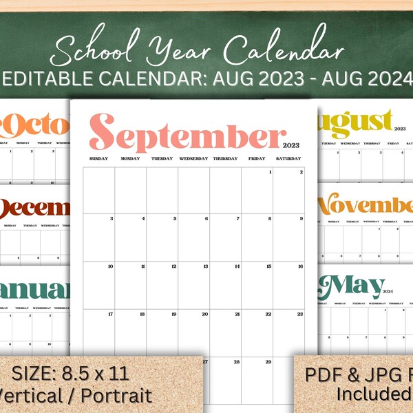 Retro 2024 Calendars Etsy