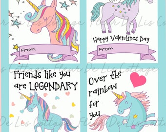Tevxj 36 Packs Unicorn Valentines Day Cards for Kids Unicorn Valentine Word  Search Cards with Envelopes for School Classroom Exchange Gift Valentine's