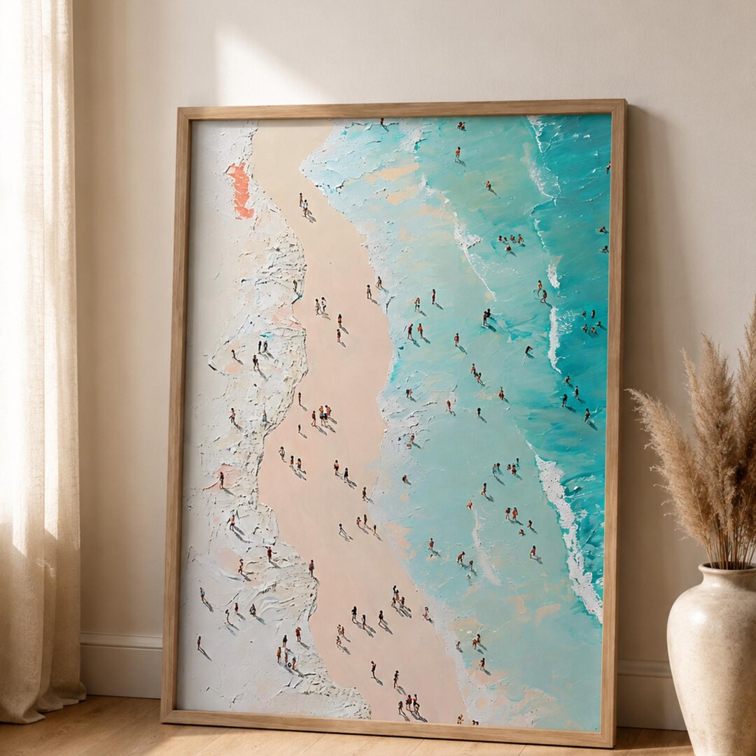 Beach Wall Art Print Coastal Ocean Artwork for Living Room Decor Large ...