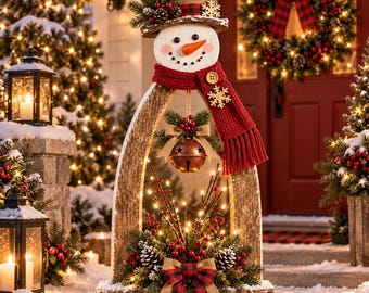5 Ft Wooden Snowman DIY Plans | Christmas Porch Decor | Printable PDF | No CNC