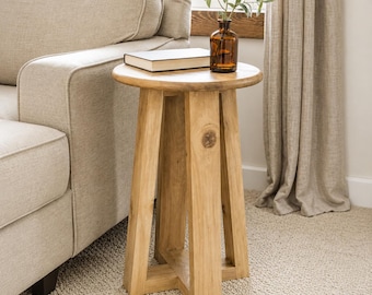 Rustic Wooden Side Table Plan | DIY PDF with Step-by-Step Instructions & Woodworking Blueprint