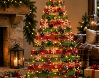 DIY Wooden Christmas Tree Plans PDF | Woodworking Pattern & Build Guide Digital Download Bundle