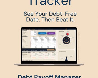 Debt Payoff Manager Excel Spreadsheet | Debt Snowball Avalanche Tracker | Balance Transfer Calculator | Debt Free Planner Tool