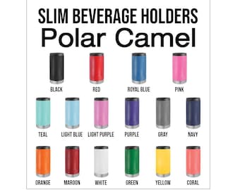 Personalized Polar Camel Insulated Slim Beverage Holder (Engraved)