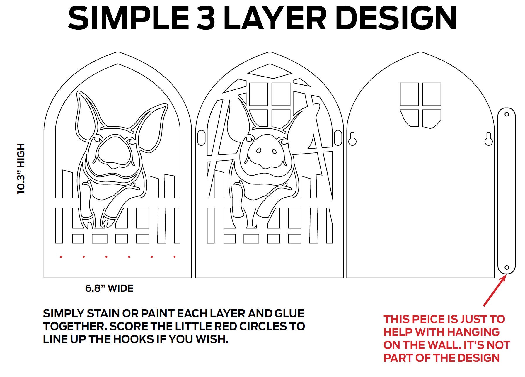 NHYDSPQ Porte-clés Mural Imprimé Cochon D'Inde, Porte-clés Mural, Organiseur De Courrier, Support Mural à Suspendre