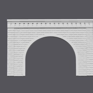 Model Railroad Brick Face Tunnel Entrance N Scale (no assembly)