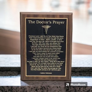 Doctor (Physician) Prayer Plaque